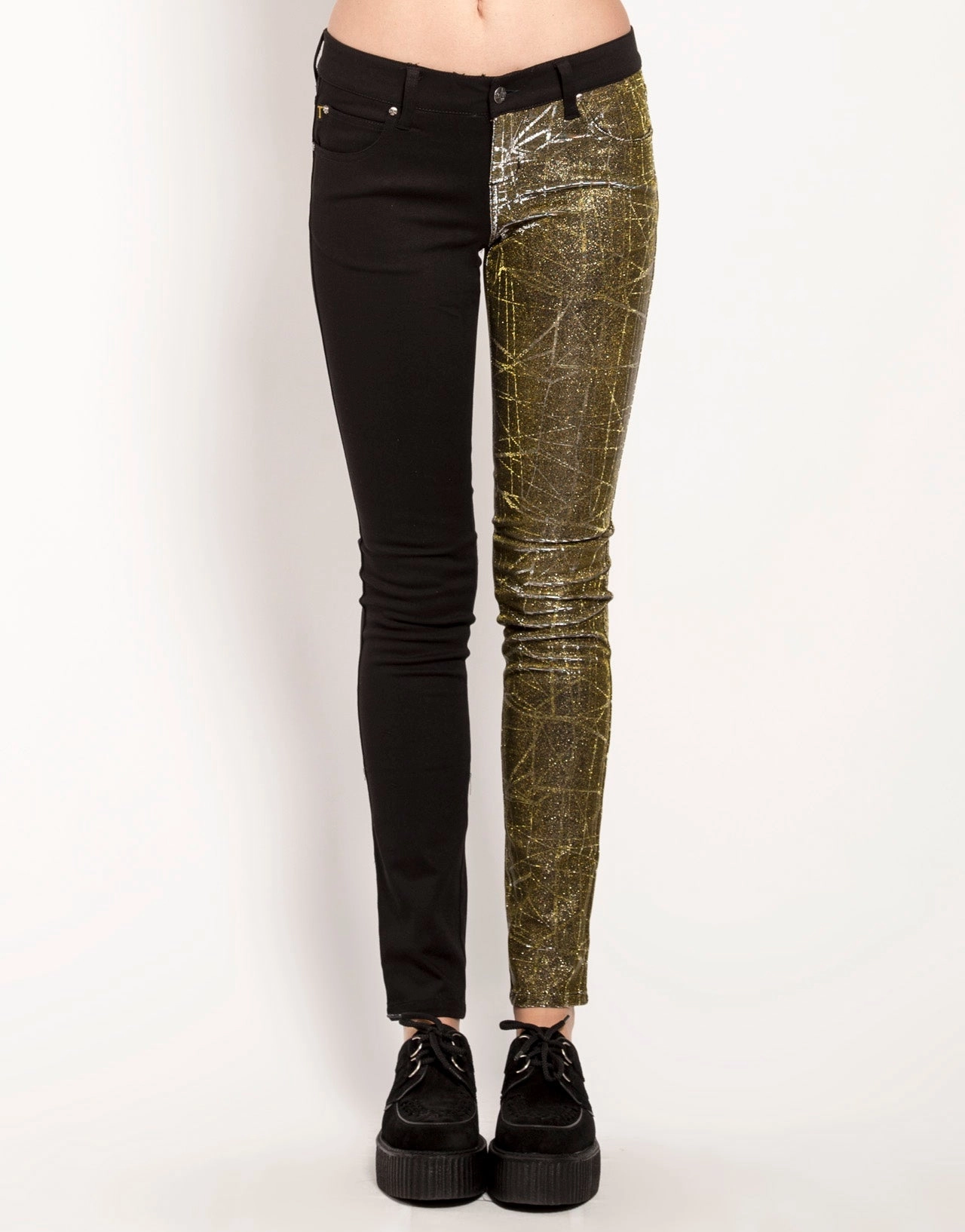 Multi-Purpose Wear SPLIT SHINE JEAN GOLD