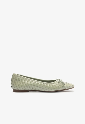 All Weather Urban Walkers City Run Arissa Woven Leather Flat