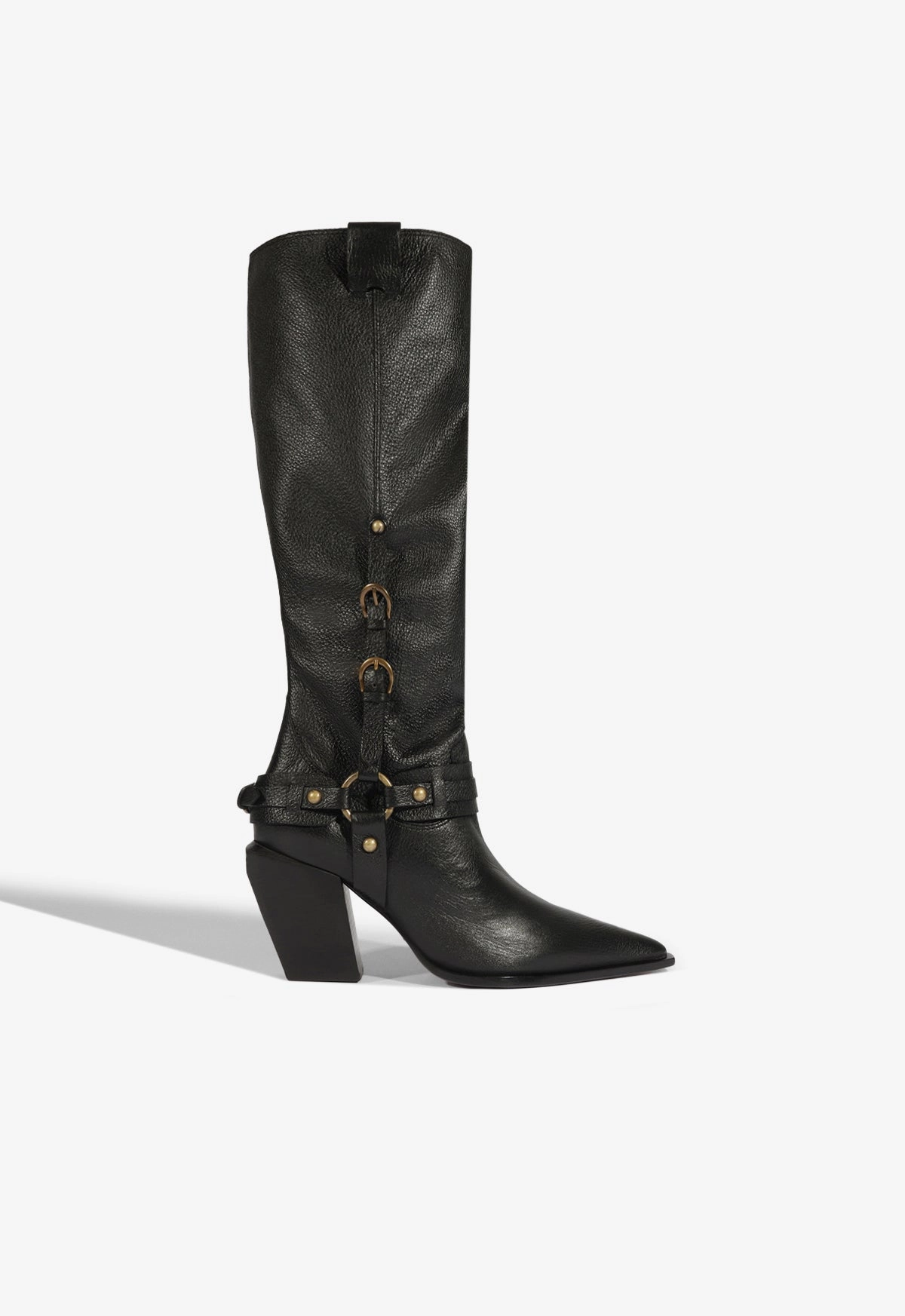 Maine Up Buckle Leather Boot Comfy Fit