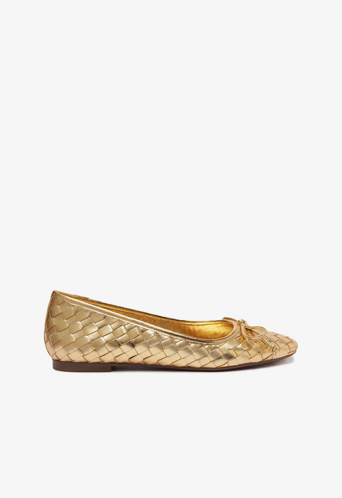 Virtual Step Suede Soft Arissa Woven Leather Flat