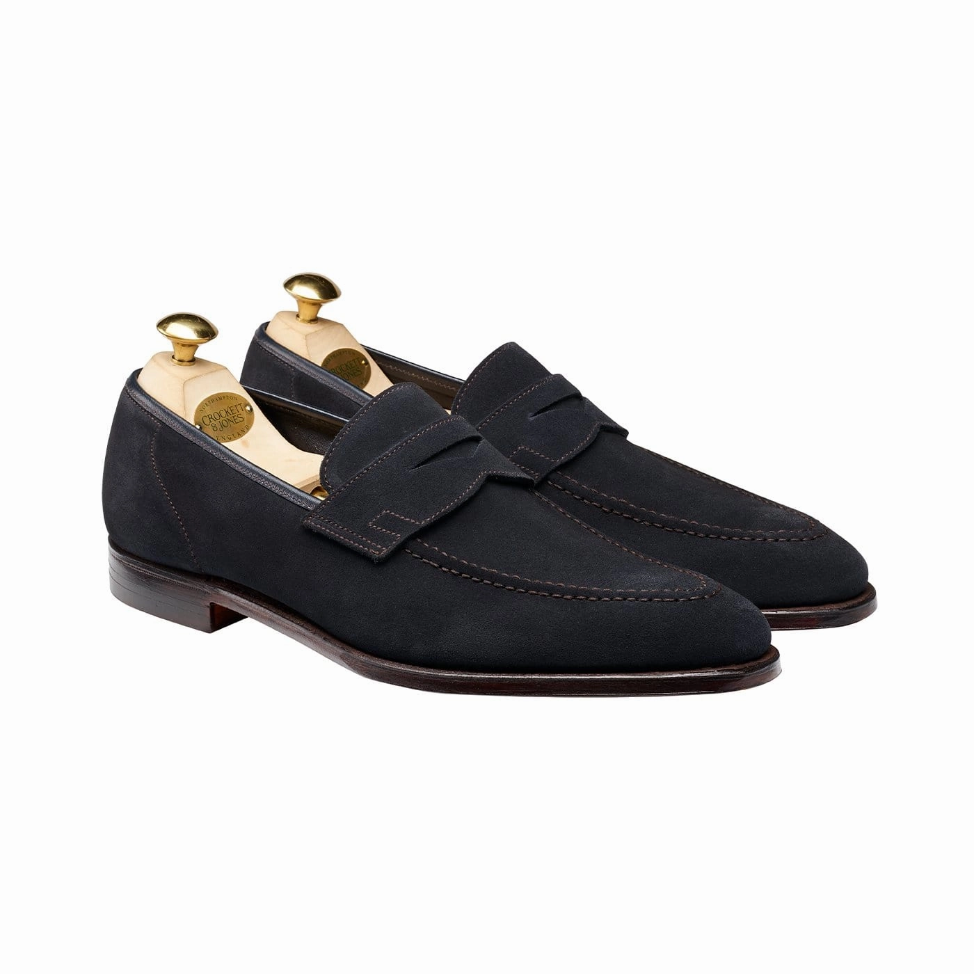 Casual Wear Slip-ons Happy Walk Teign Navy Suede