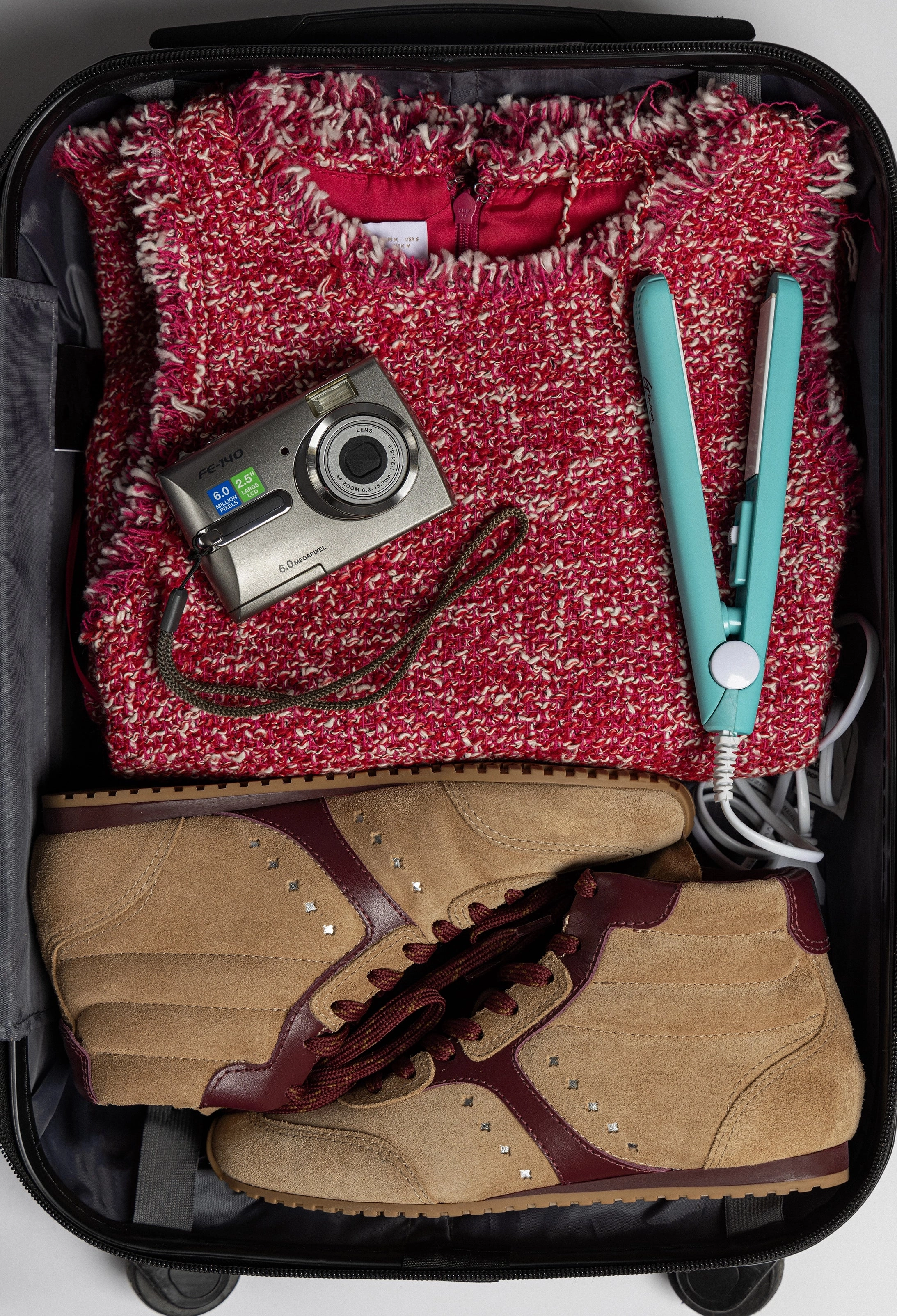 Weight Balance Clean Detail Stella Mid Sneaker In Peanut Suede and Burgundy Leather