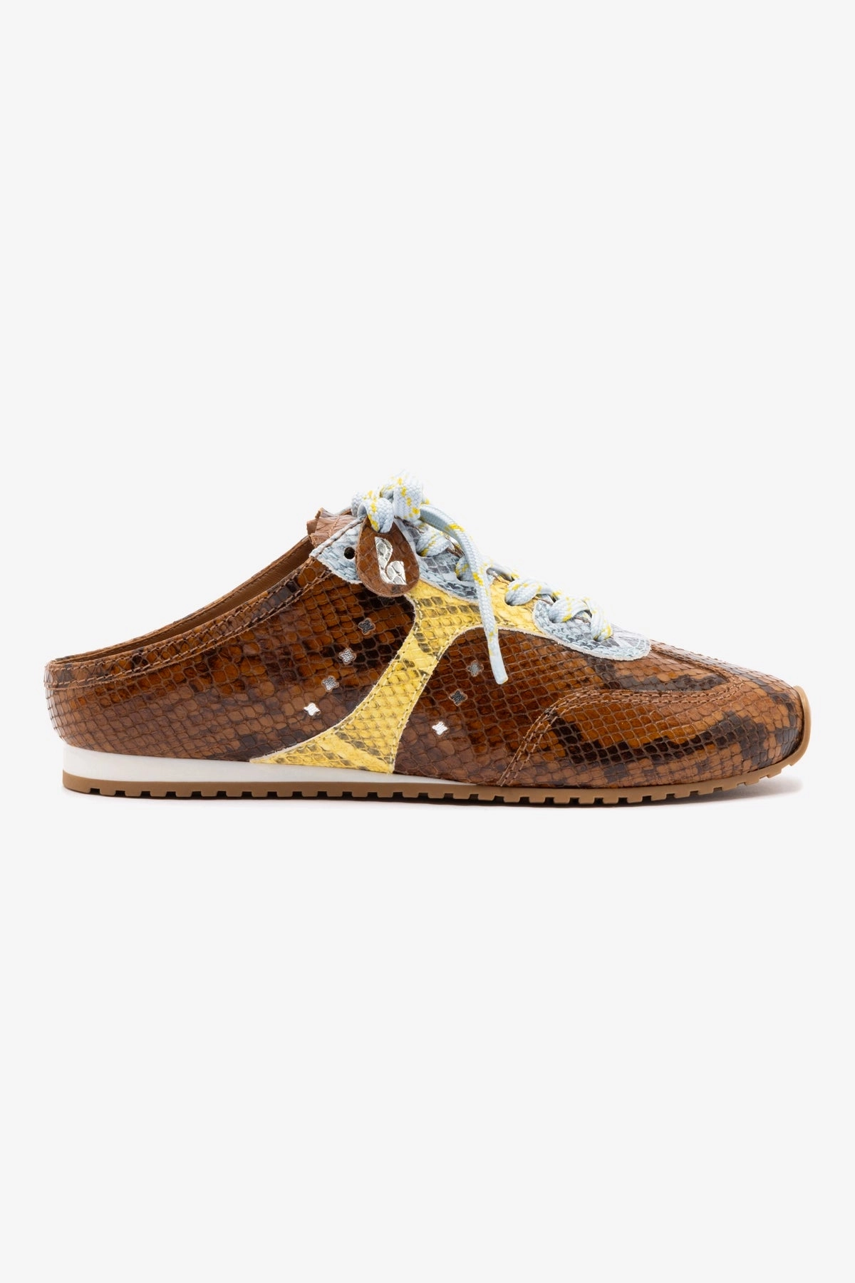 Polish Look Stella Mule In Python Printed Leather