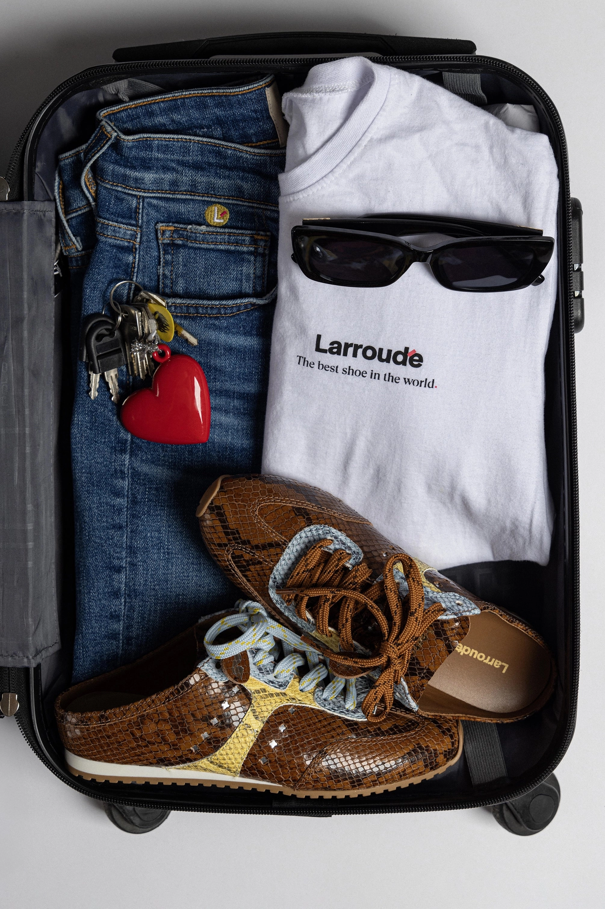 Stella Mule In Python Printed Leather Stone Glam Digital Run