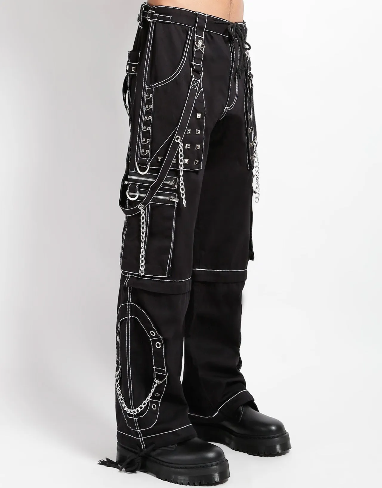 Performance Stretch MultiPocketSystem STEP CHAIN PANT WITH WHITE STITCH