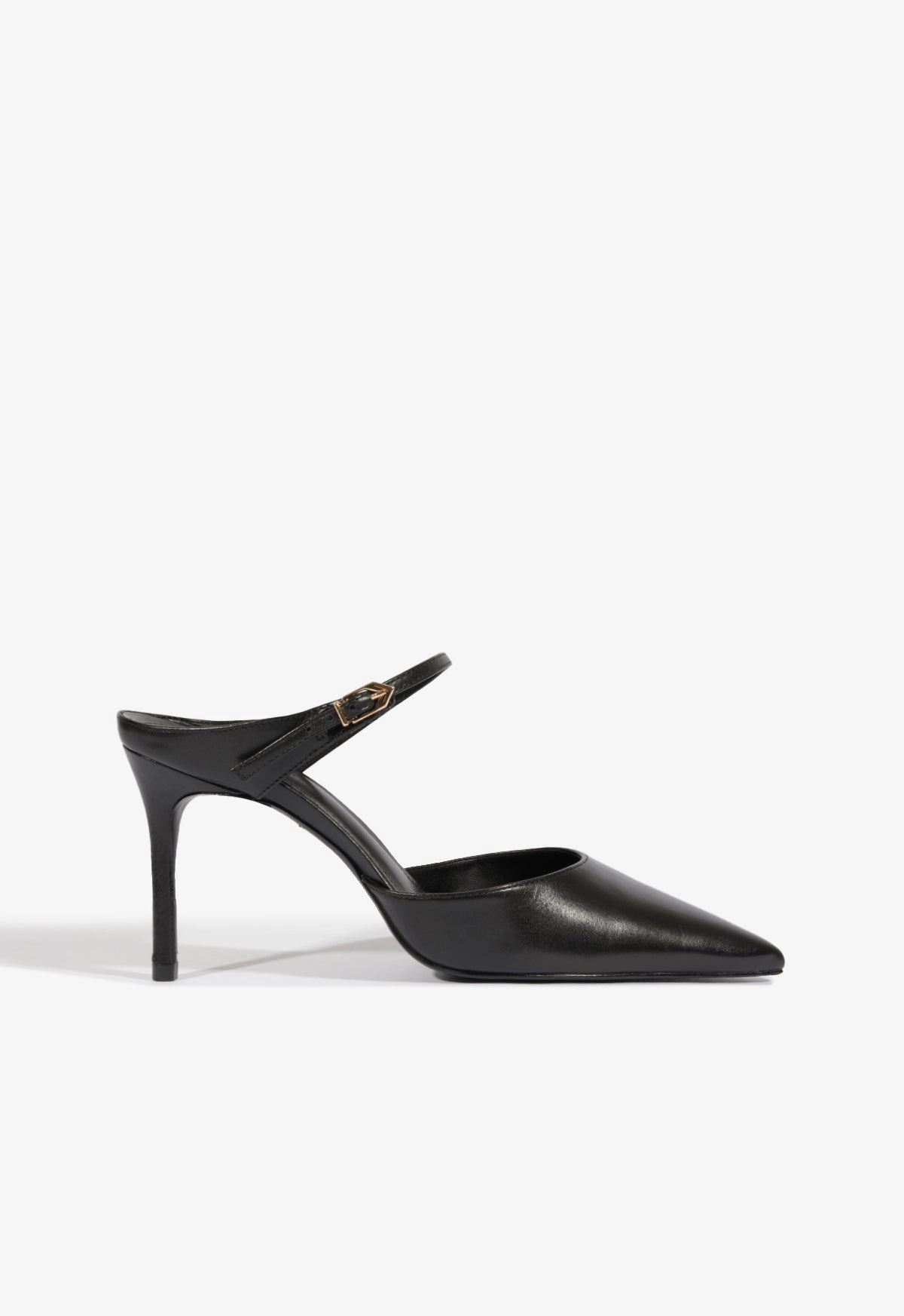 Zip Fast Laura Mule Leather Pump