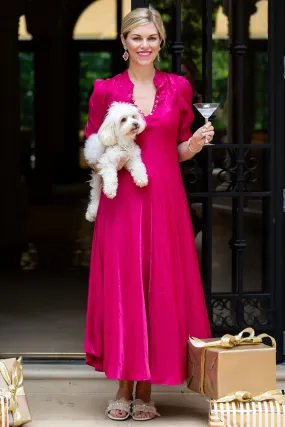 Visual Balance Daphne Dress / Raspberry