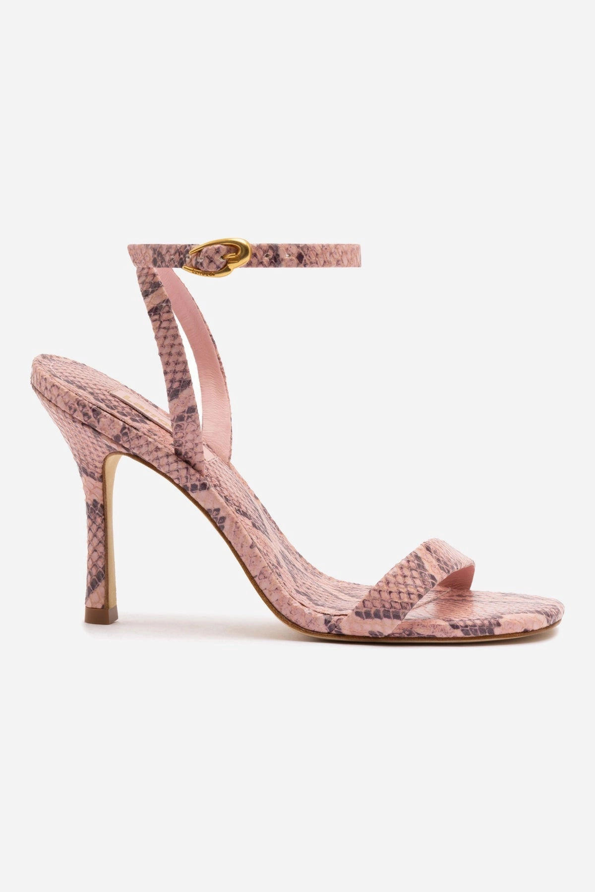 Veronina Sandal In Tulip Python Embossed Leather Dry Fast Date night