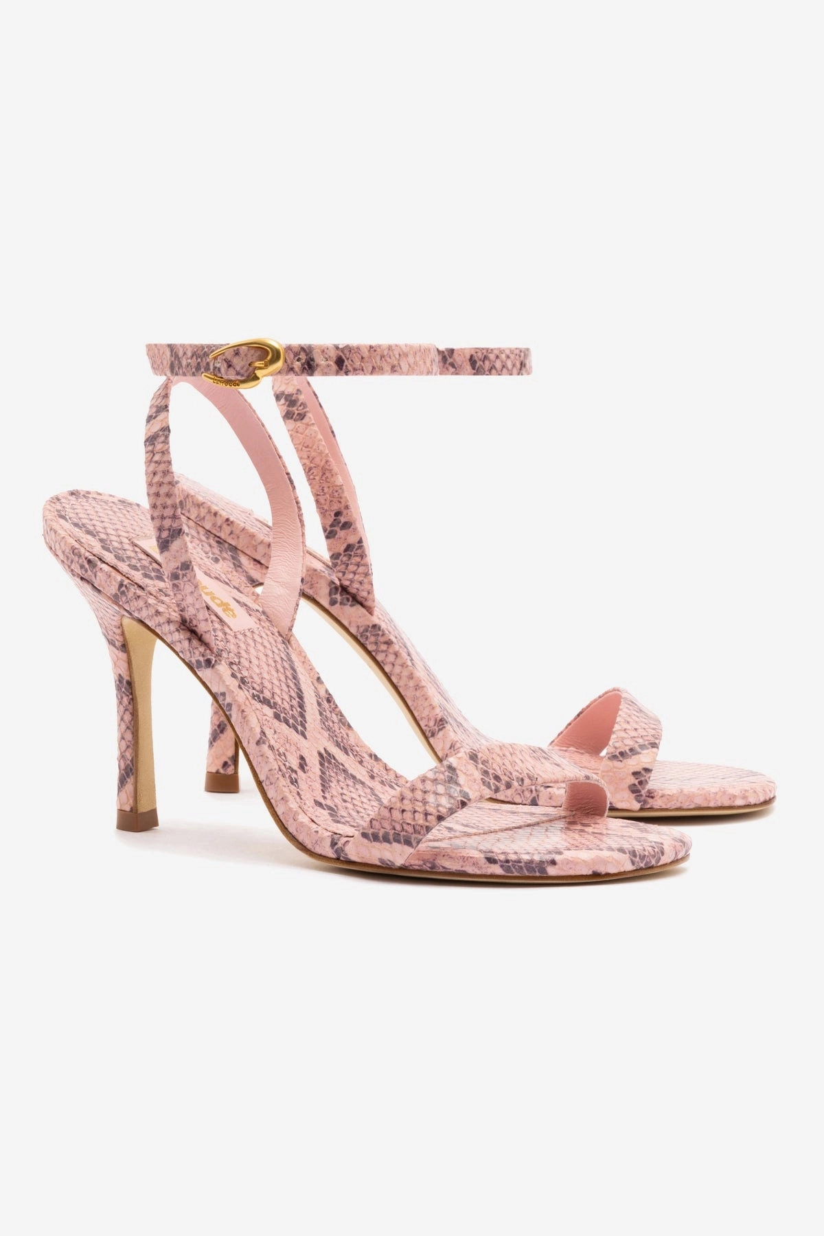 Teen Edge Mix Hue Veronina Sandal In Tulip Python Embossed Leather