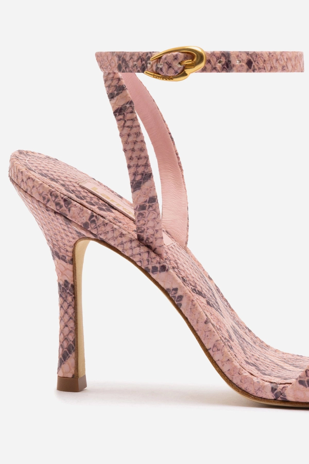 Veronina Sandal In Tulip Python Embossed Leather Agile Path Team Match