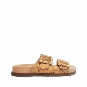 Light Run Earth Mood Enola Sporty Cork & Nappa Leather Sandal