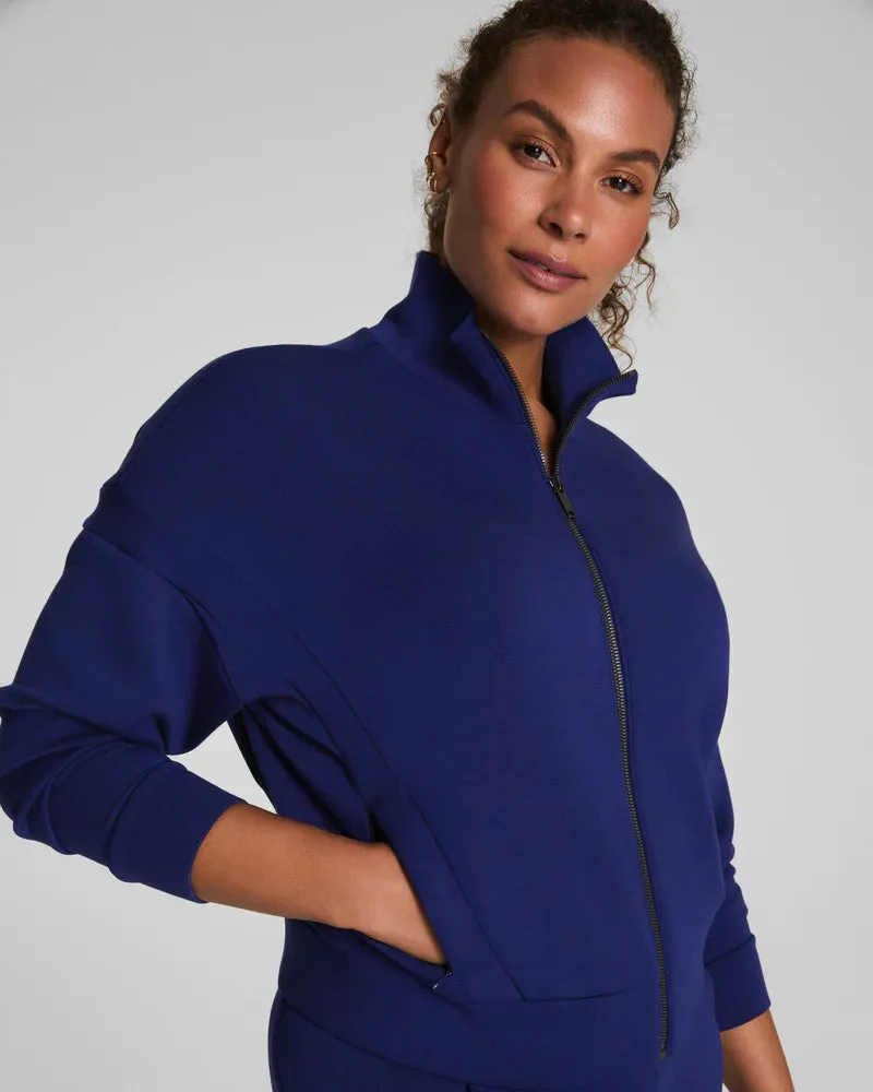 SPANX AirEssentials Track Jacket in Midnight Iris OversizedFit
