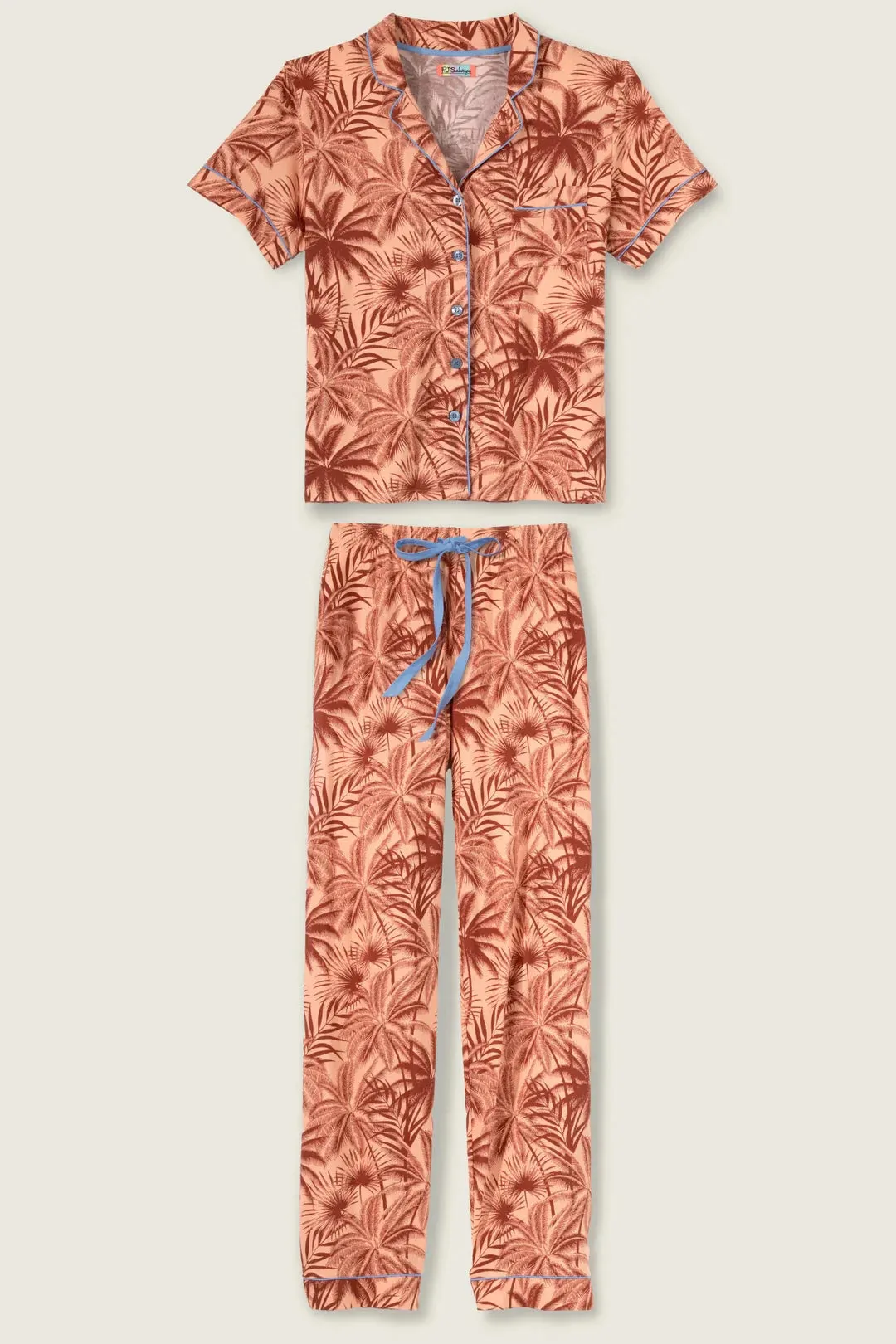 Whimsy Palm PJ Set Soft Material CompactSize