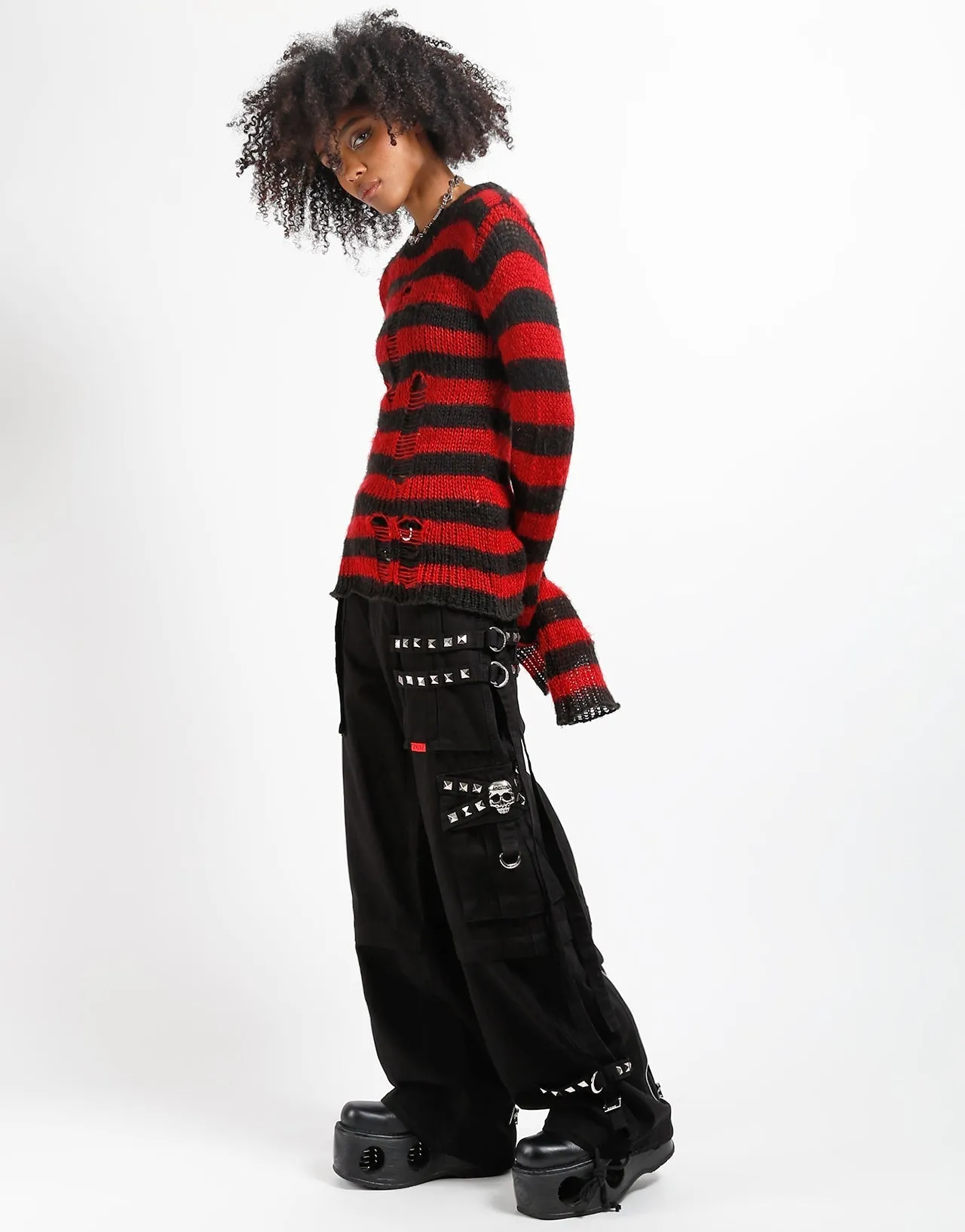 Anti Snag Fabric Barrel Waist STUD ZIPOFF CARGO