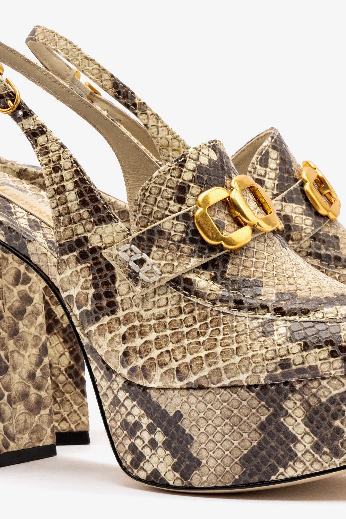 Memory Foam Standing All Brave Walk Harrington Loafer Hi In Neutral Snake Stamped Leather