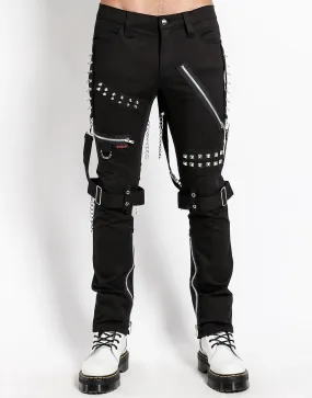 ResilientElasticBand Soft Feel STUDDED BONDAGE PANT
