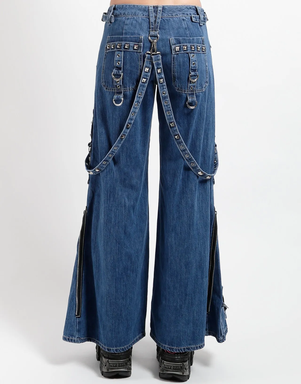 Chill Comfort STUDDED POWER PANT BLUE DENIM