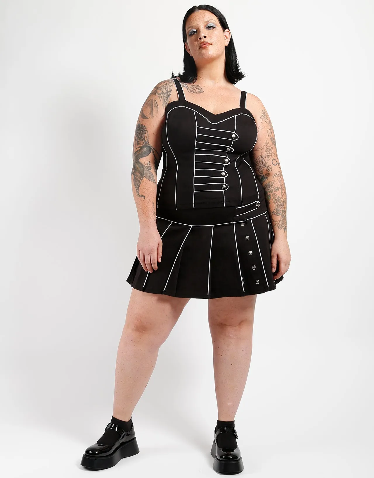 CURVE BAND CORSET WHITE EasyCare Fabric