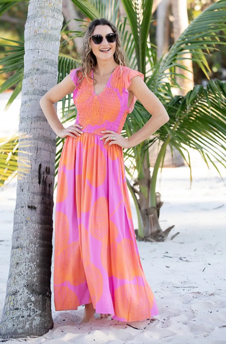 All-Occasion Wear Malibu Dress / Magenta Fan Coral