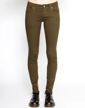 Laser Cut Perforations T-BACK JEAN ARMY