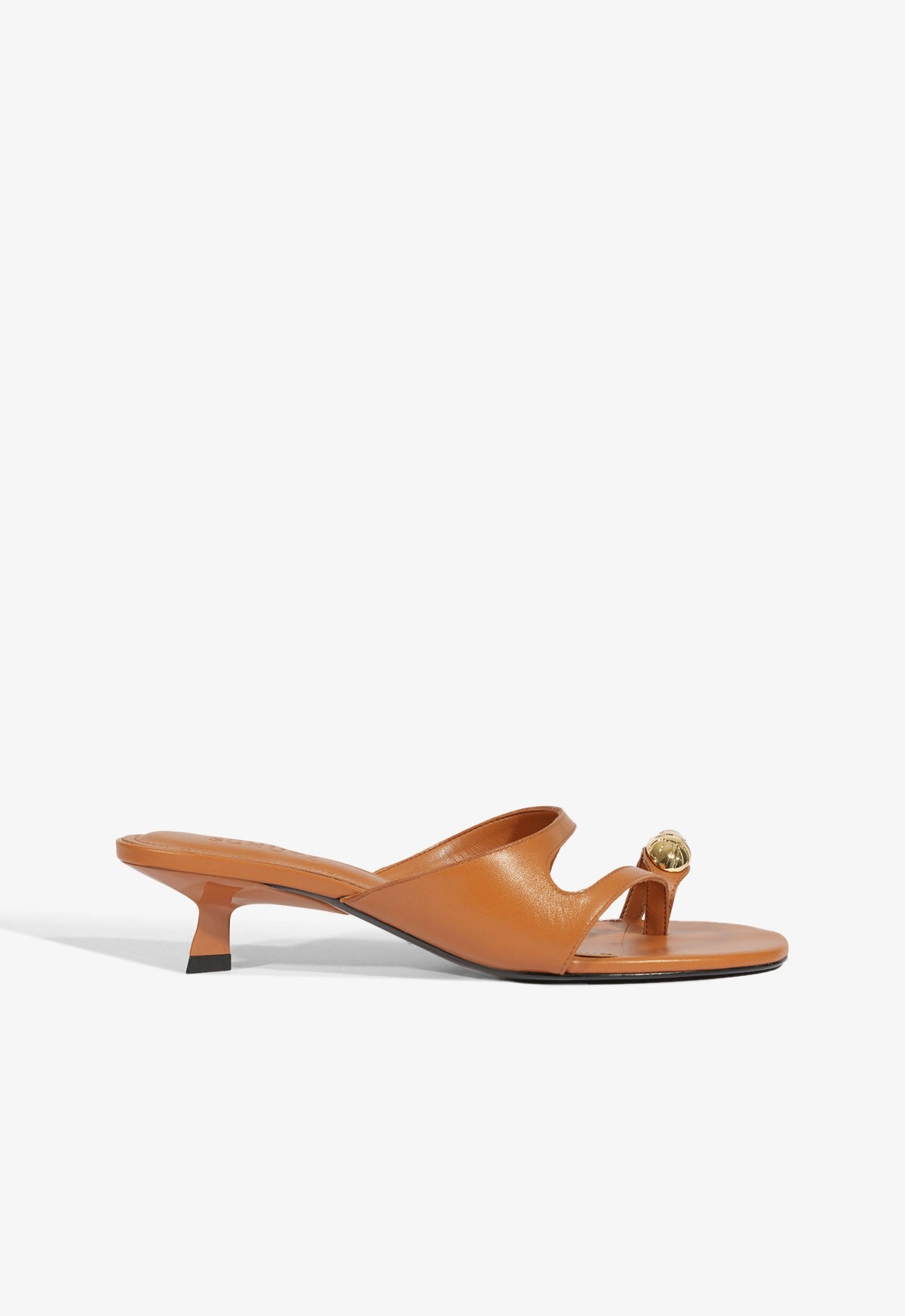 Wide Base Elliote Leather Sandal