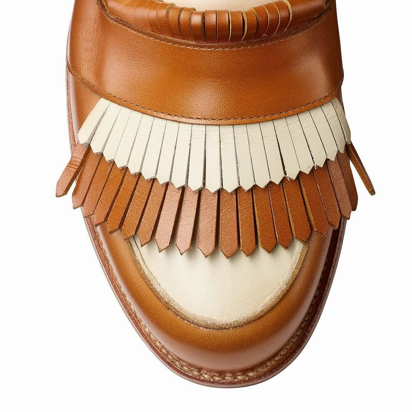 Emma Ivory & Tan Calf Light Weight Soft Guard