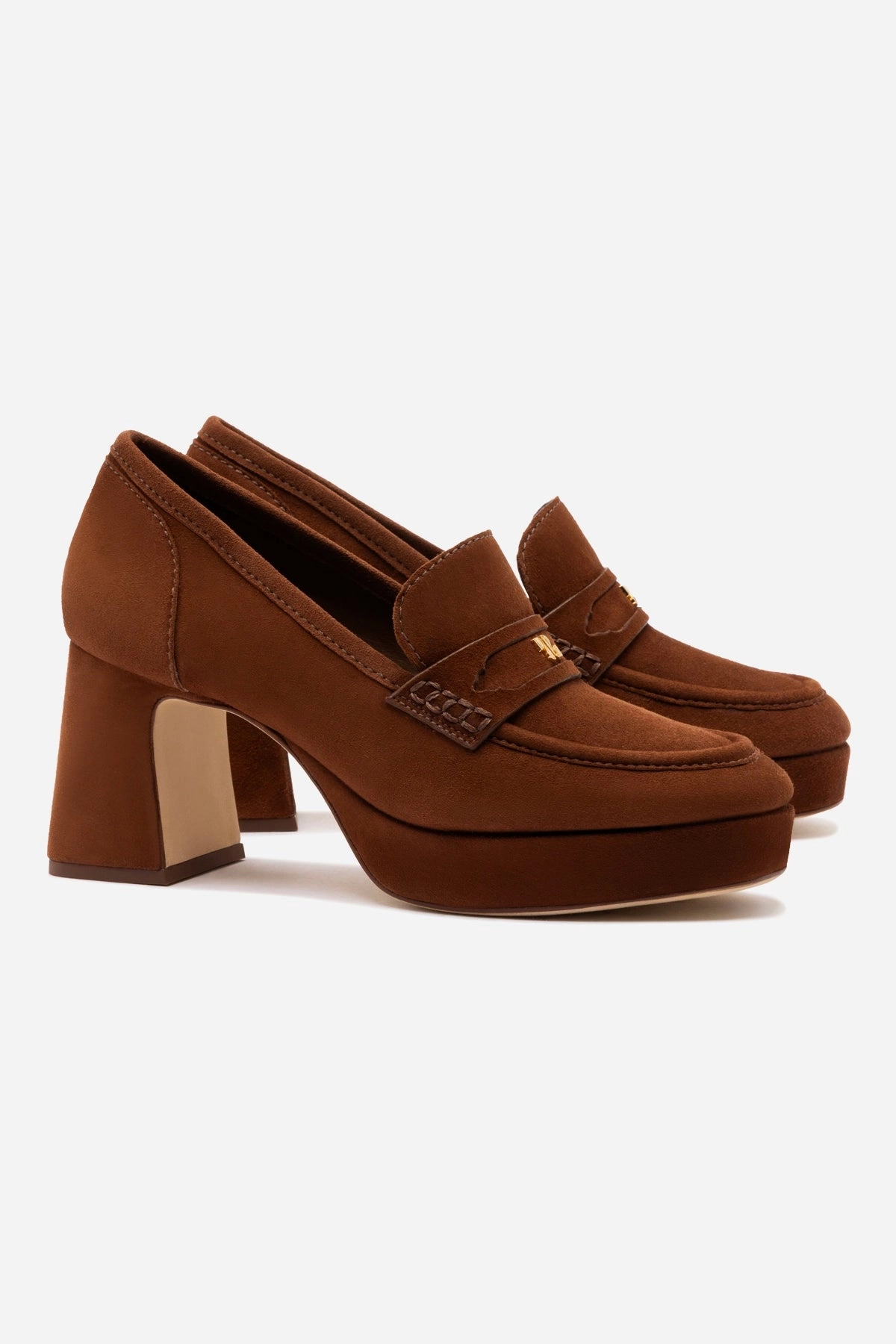 Suki Platform In Burnt Umber Leather Dinner Look