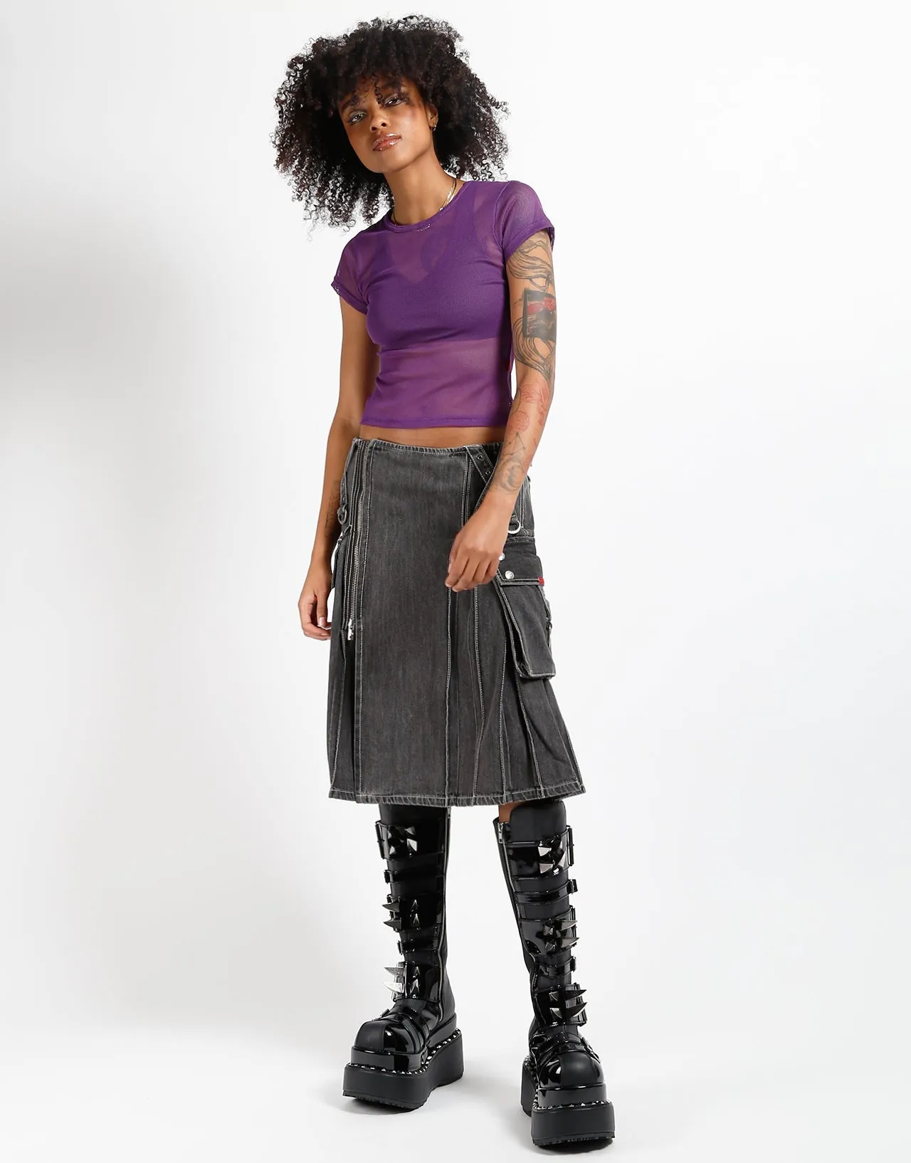 SUPER KILT BLACK DENIM Tough Wear