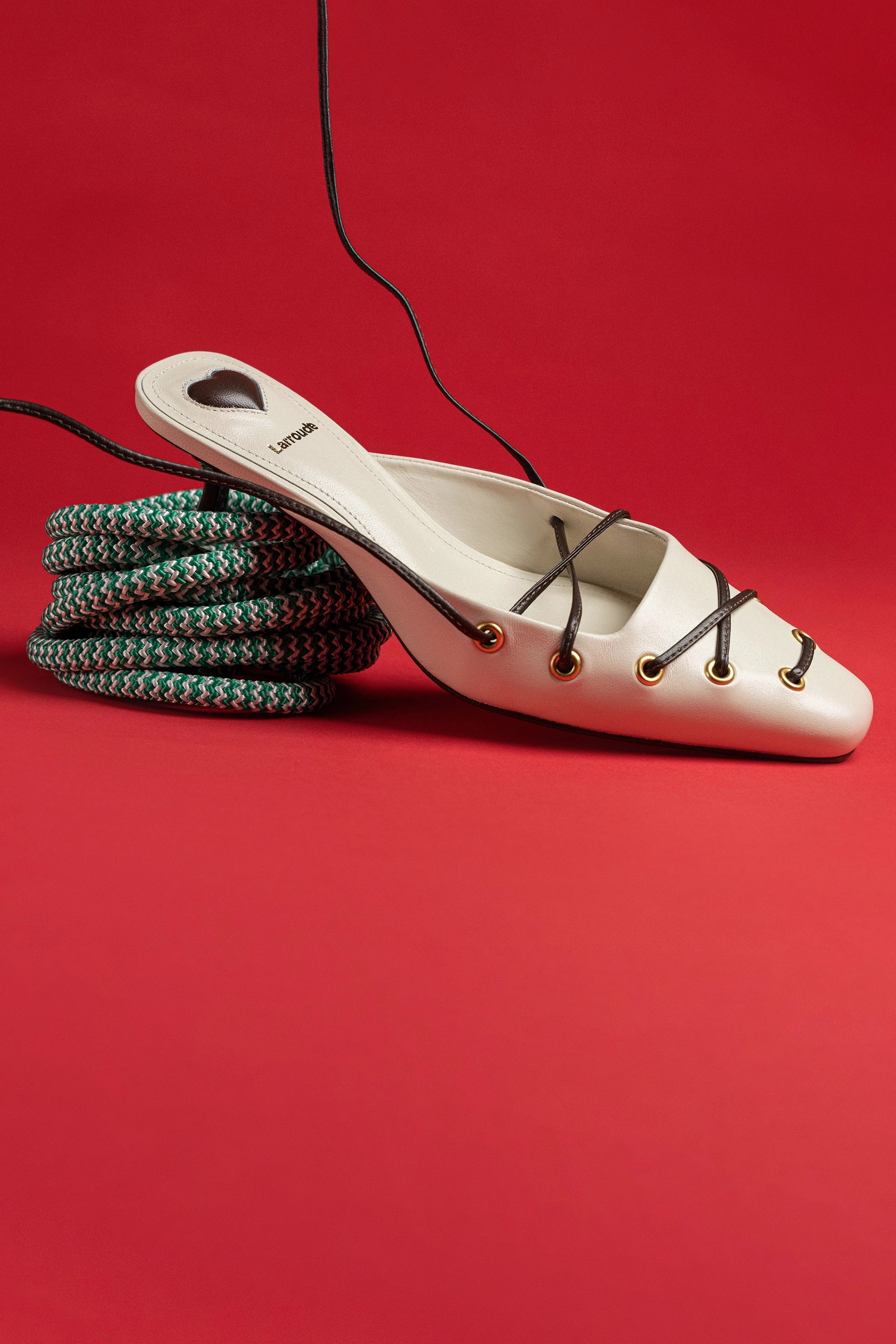 Mom Safe Sweat Resistant Comfort Seekers Amal Lace Up Pump In Ivory Leather