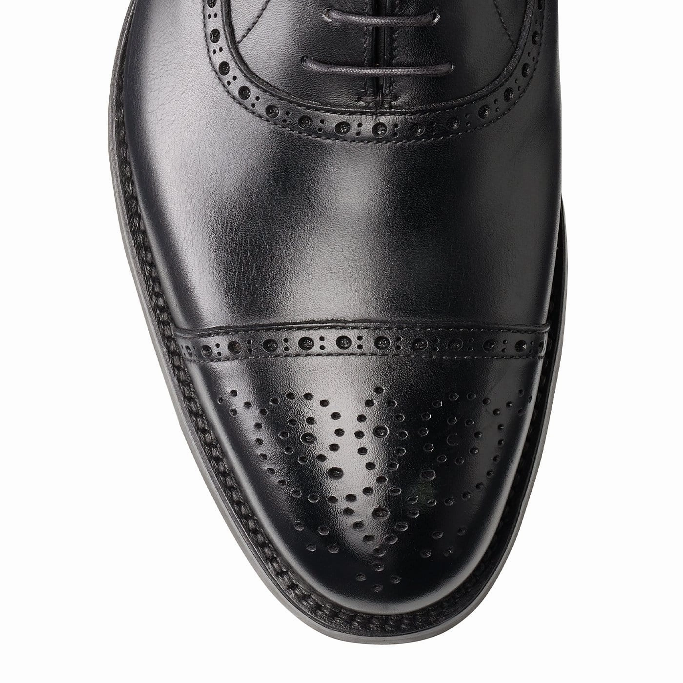 Hatton Black Calf Durable Rubber Outsole Earth Base