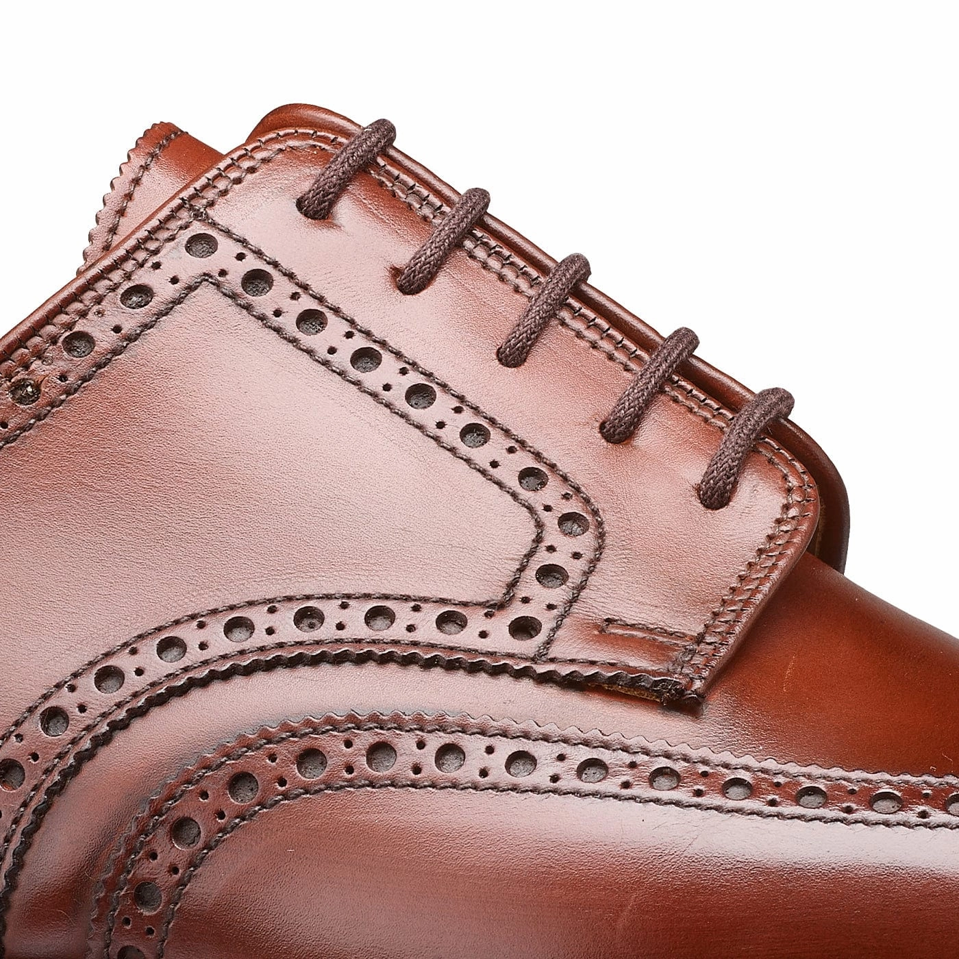 mesh construction Ankle wrap Swansea Chestnut Antique Calf