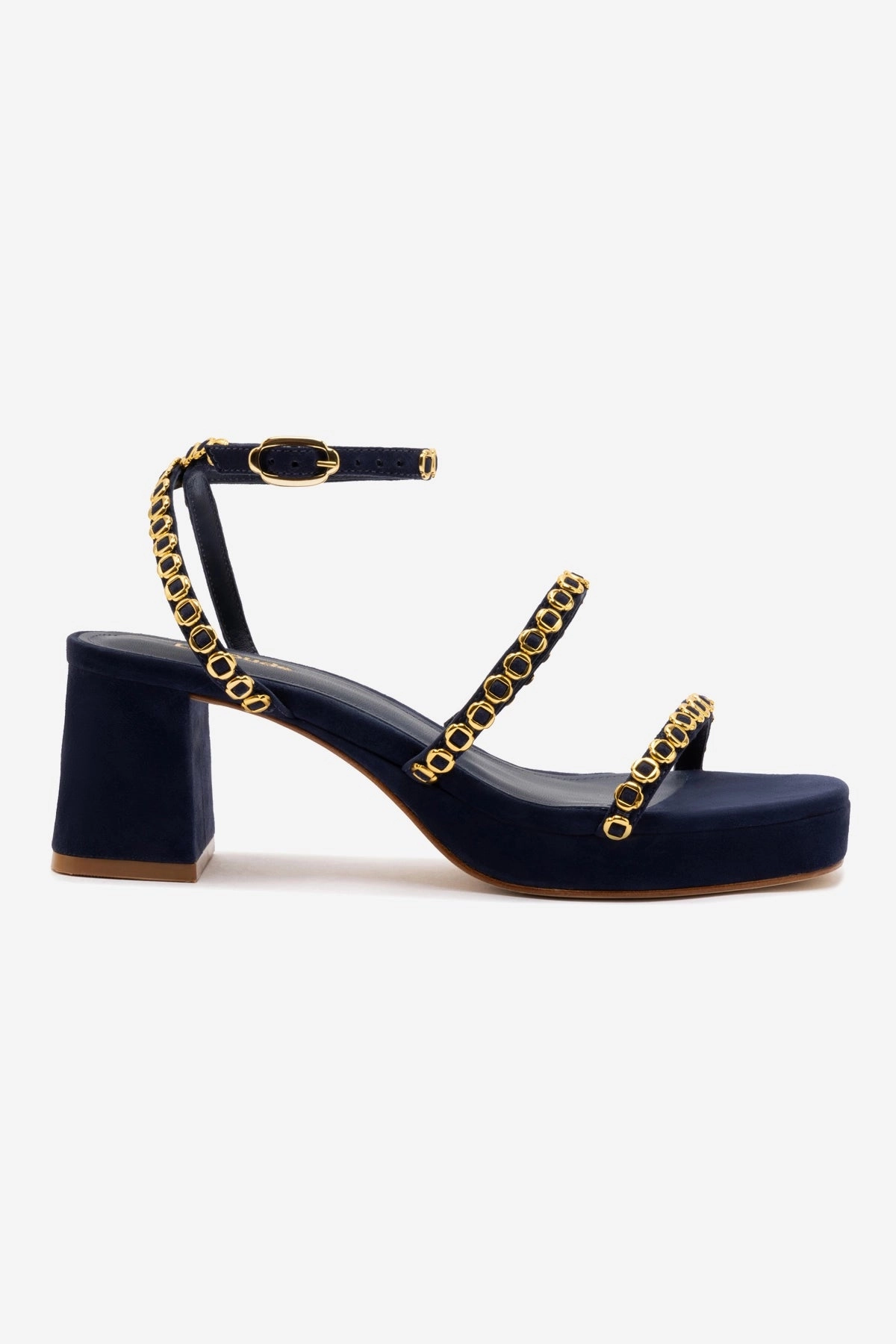 Summer Base Ventilated Mesh Travel Enthusiasts Gio Milanina Sandal In Navy Suede