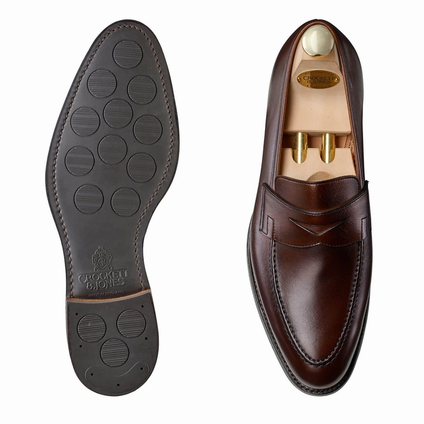 Sydney Dark Brown Burnished Calf (City Sole) Comfortable Fit Shoes