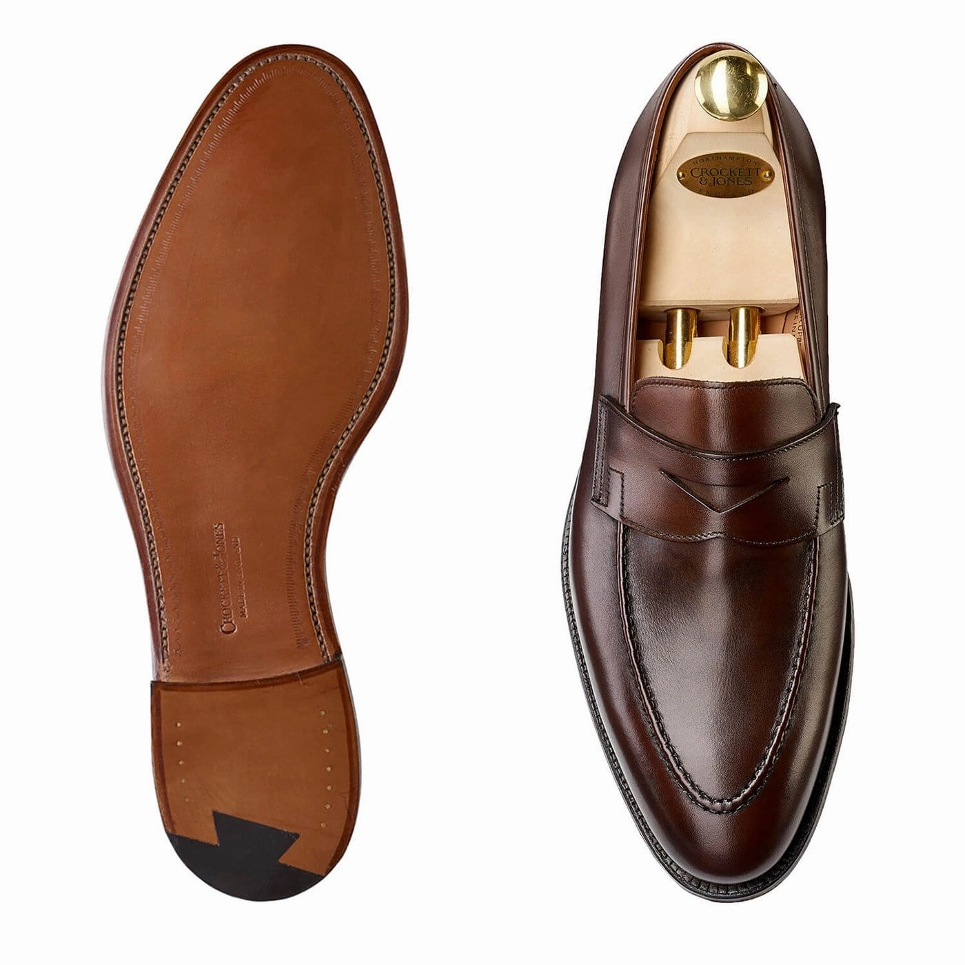 Fresh Air Slip-On Style Sydney Dark Brown Burnished Calf