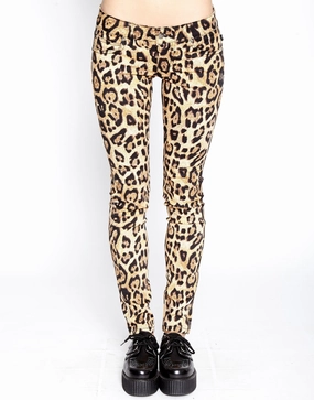 T Back Jeans Leopard Print Chill Fit TaglessDesign