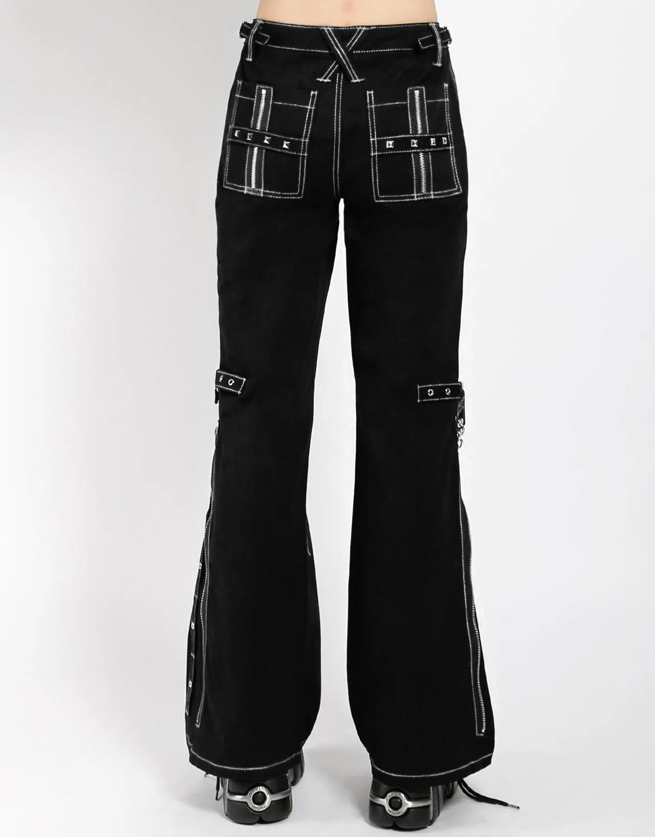 Commuter Ready Timeless Layers NIGHT PANT WHITE STITCH