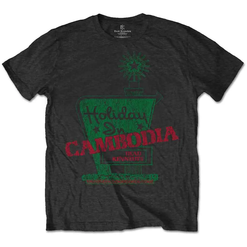 DEAD KENNEDYS HOLIDAY IN CAMBODIA TEE Stretch Fit Zero Waste Cut Pattern
