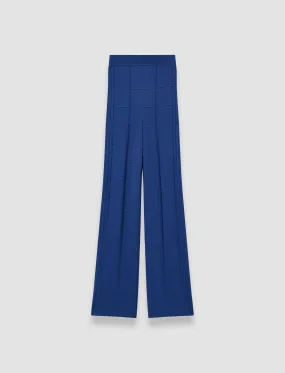 Street Trend Outdoor Casual Look Viscose Grid Knit Trousers