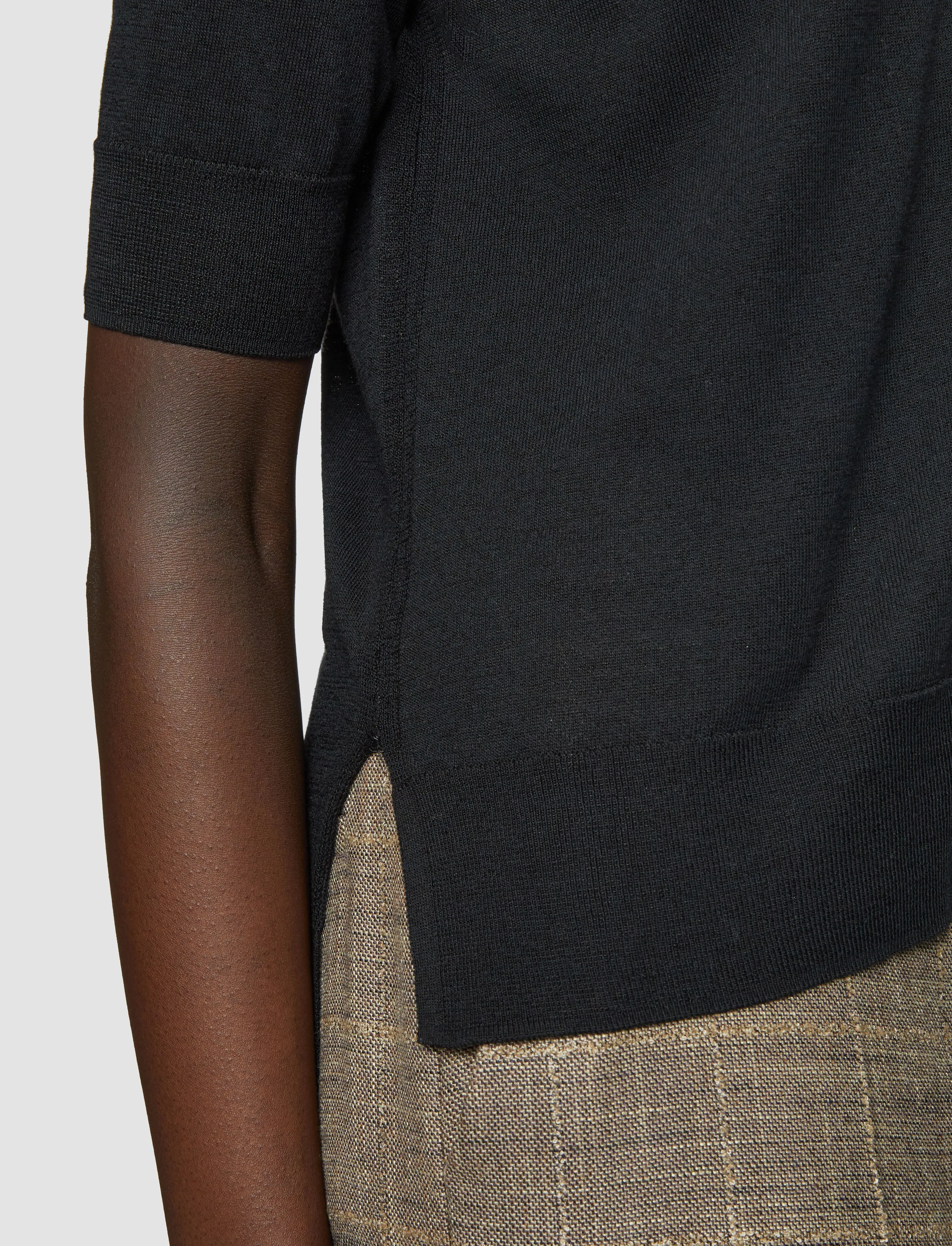 Thermal Retention Lining Daily Look Superfine Cotton Silk Cardigan