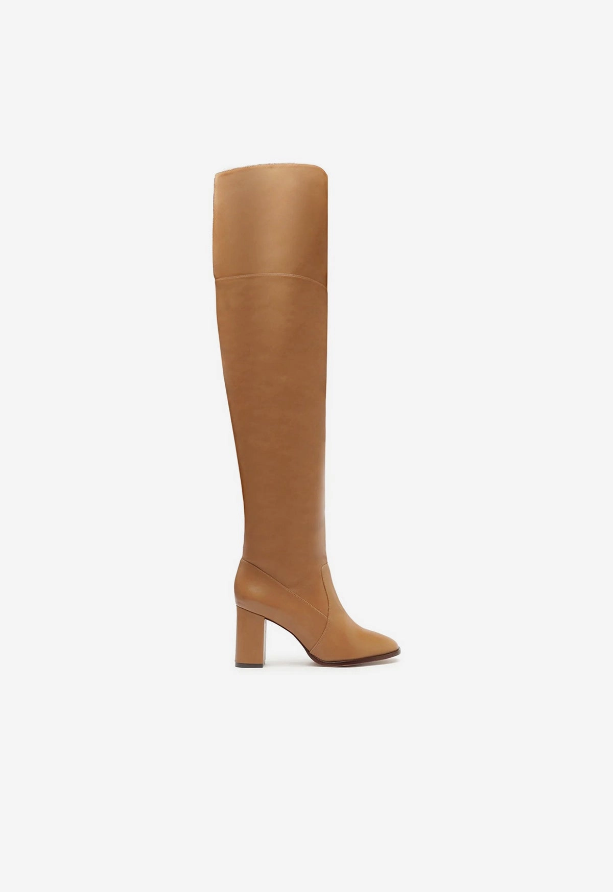 Summer Heat Good Traction Terrance Over the Knee Block Boot