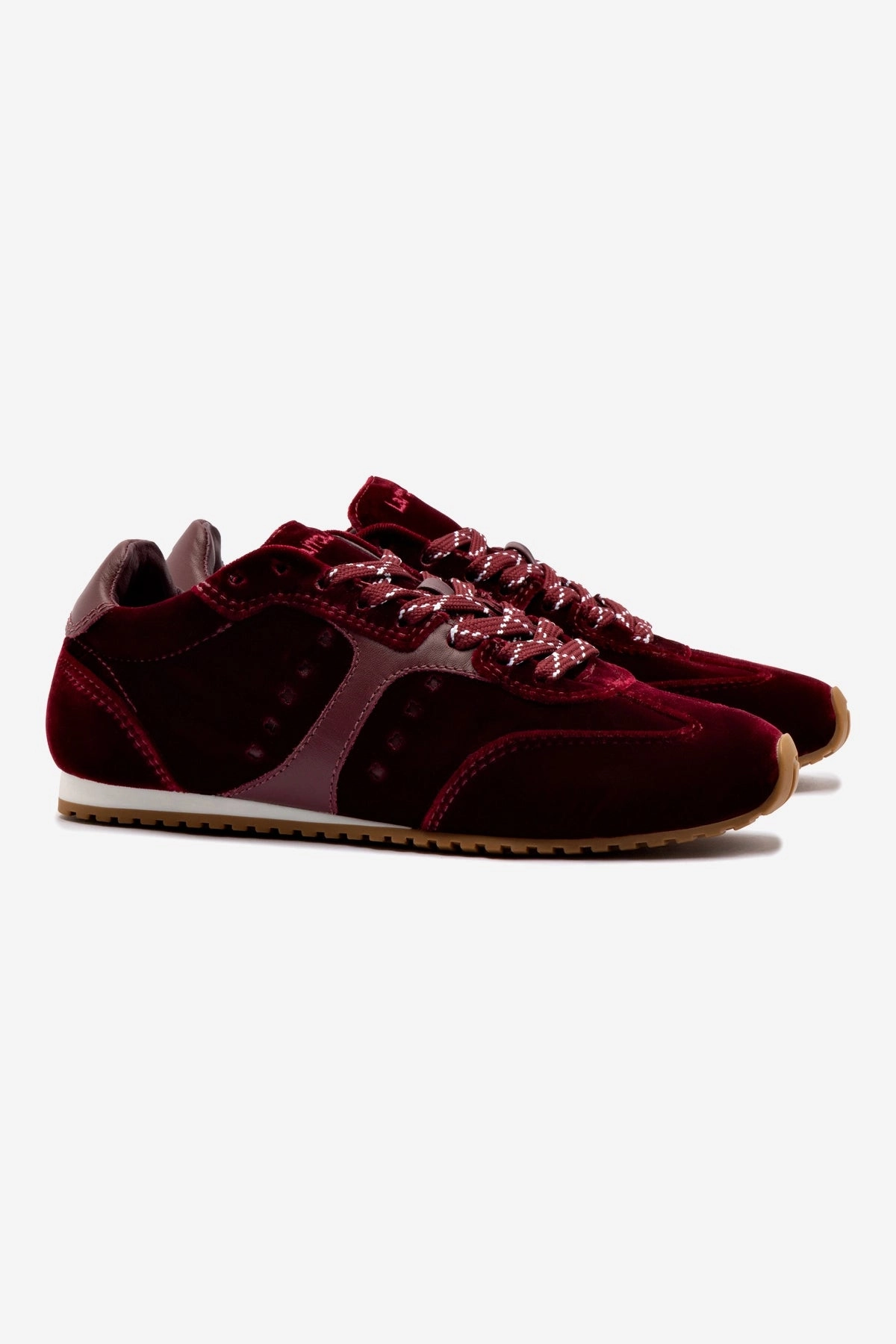 Ice Guard Snow Warm Stella Sneaker In Wine Velvet
