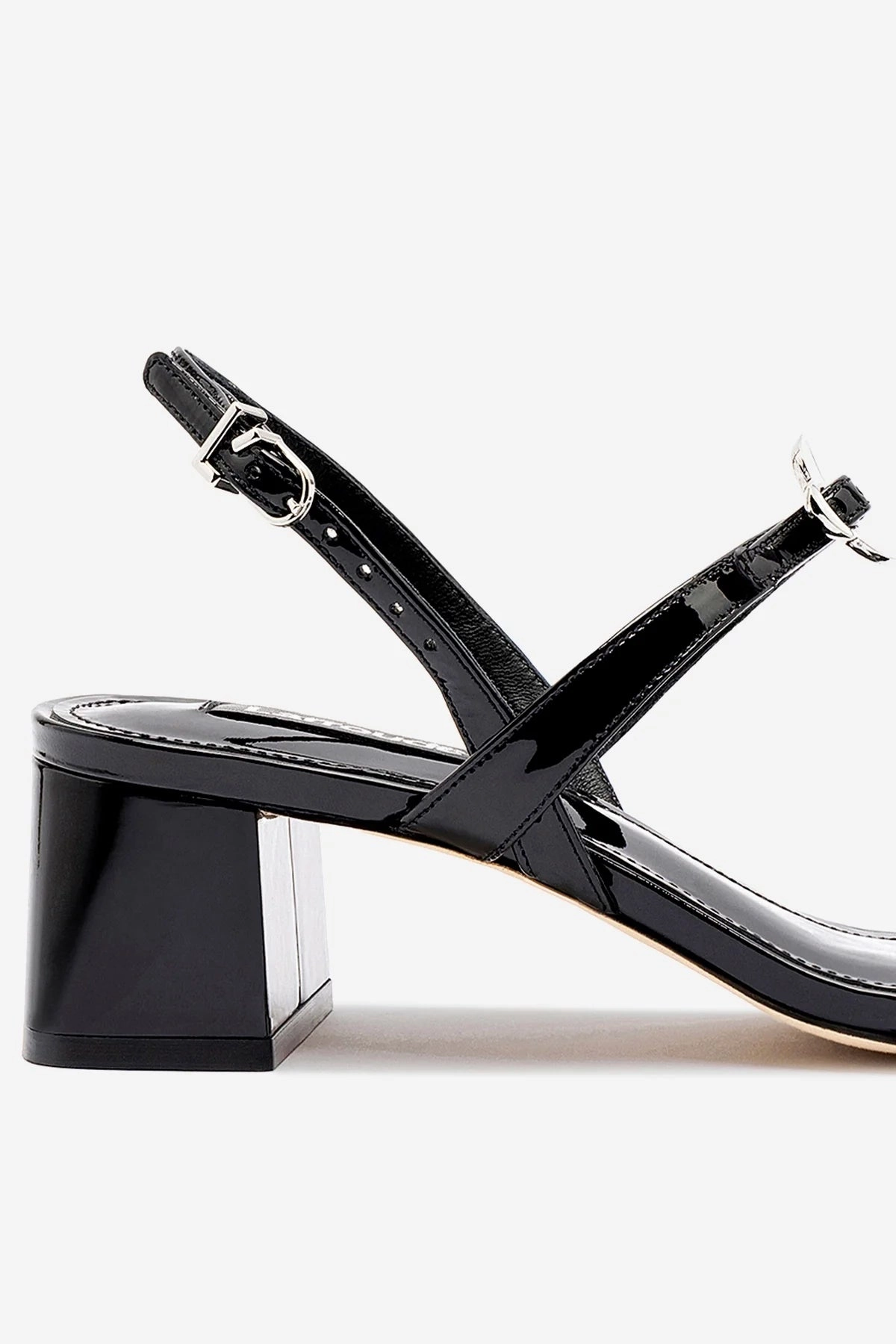 Foot Support Tinx Block In Black Patent Leather