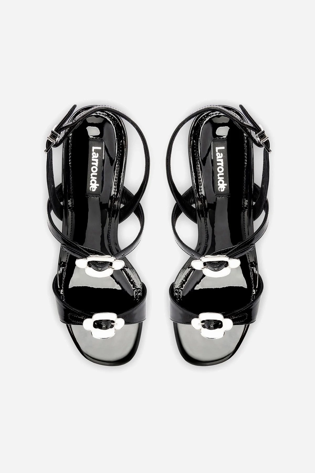 Tinx Block In Black Patent Leather Shock Resistant Family Fit