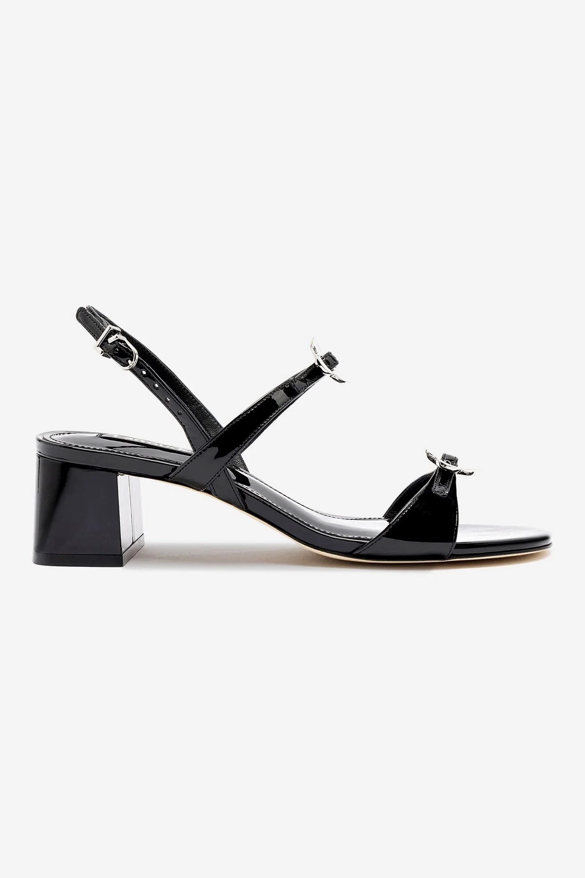 Sun Glow Tinx Block In Black Patent Leather