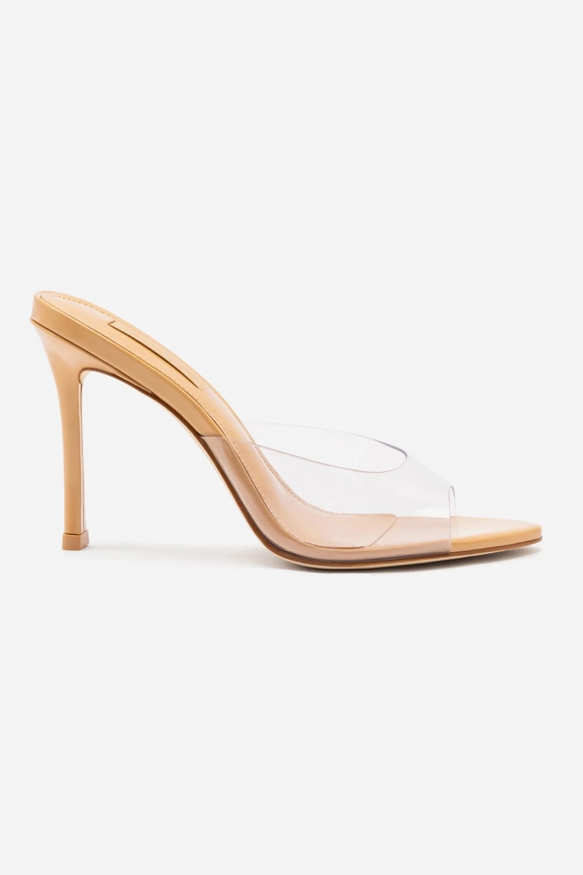 Hot Day Urban Chill Jasmine Hi Mule In Tan Leather and Vinyl