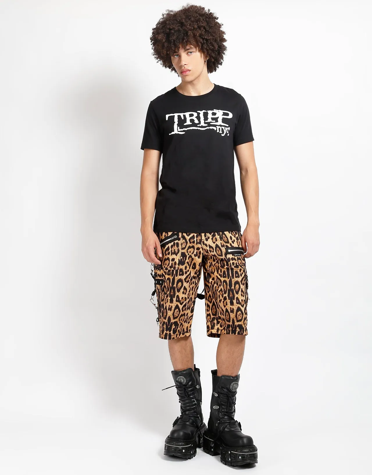 PUNK SHORT NAT LEOPARD Minimal Waistband