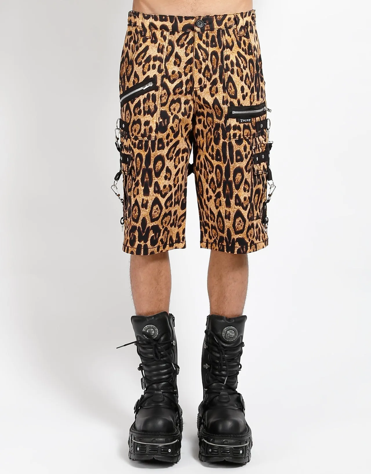 PUNK SHORT NAT LEOPARD Everyday Essential Layering Comfort
