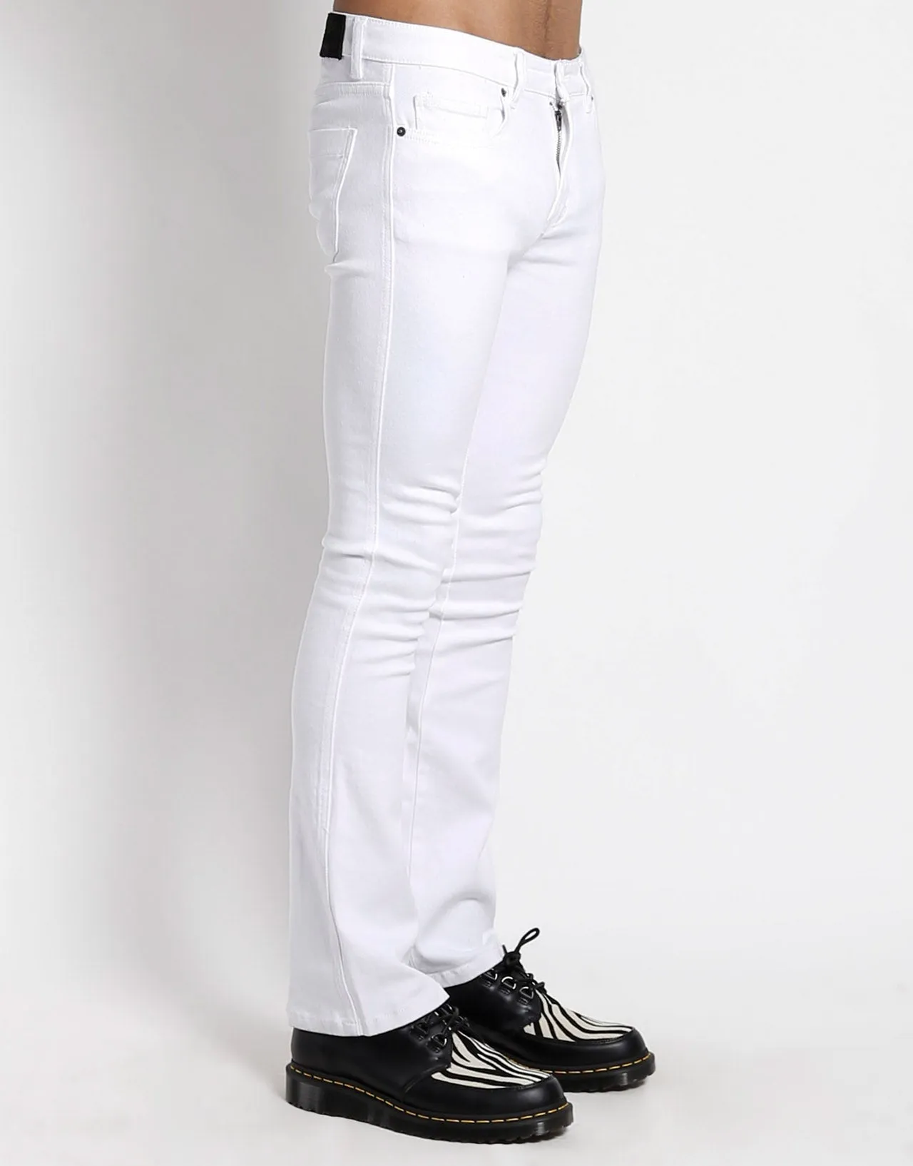 TRASH & VAUDEVILLE WHITE BOOTCUT JEAN All terrain Body Ready