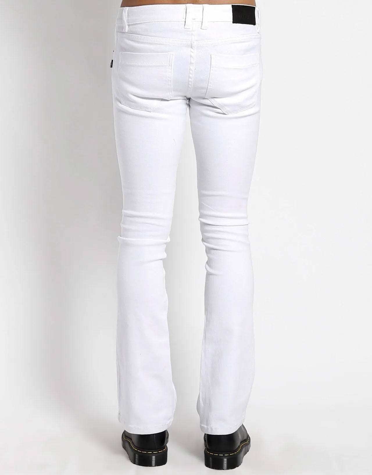 High Density Weave TRASH & VAUDEVILLE WHITE BOOTCUT JEAN
