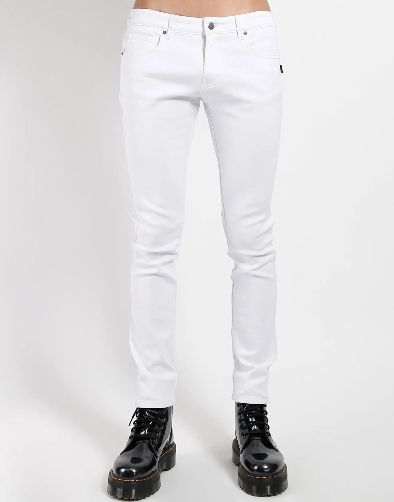 TRASH & VAUDEVILLE WHITE SKINNY JEAN AdjustableWaistband Breathable Motion